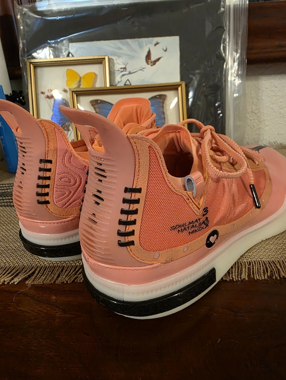 RARE RETIRED 361° Joker Jokić 1 GT 'Soulmate' Coral Basketball Shoes Sz 11.5 - Picture 7 of 13